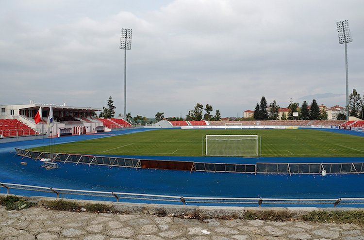 Skënderbeu Stadium Full View.