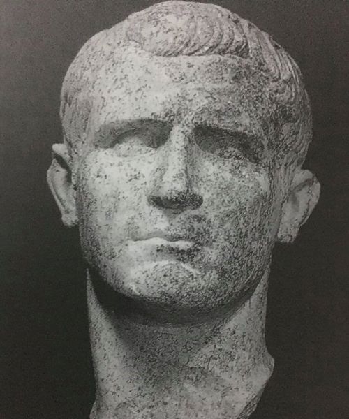 Portrait of Agrippa find near the theater of Buthrotum or Butrint.