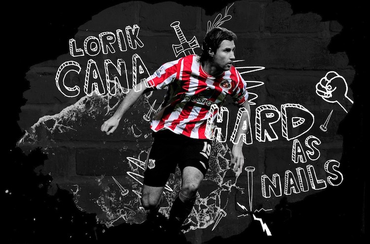 Fan-made wallpaper (unknown) of Cana playing for Sunderland.